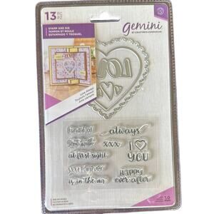Gemini - Love Always - Stamp and Die Set - NEW - DISCONTINUED